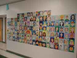 self portrait tile wall fundraising  results