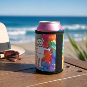 Beverage Hugger with beach background