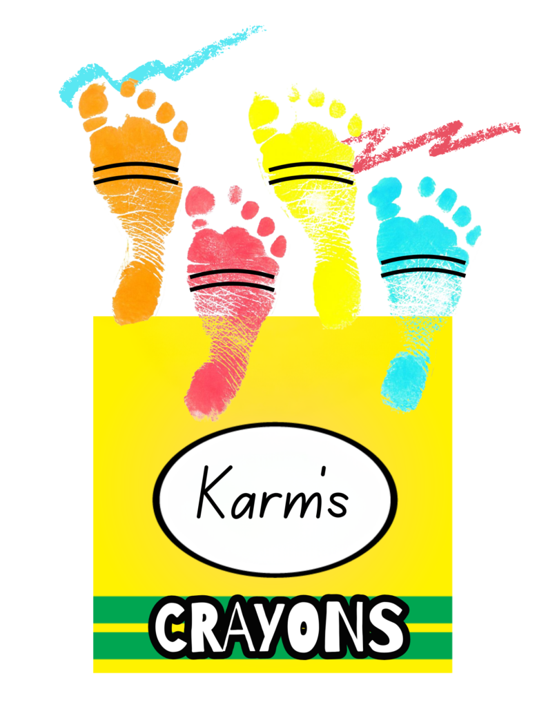 Sample Footprint Crayon Template
