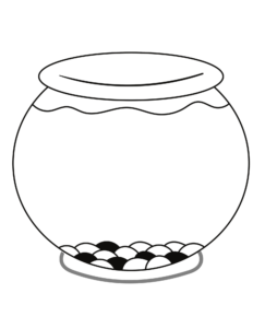 Fishbowl Handprint Art Template