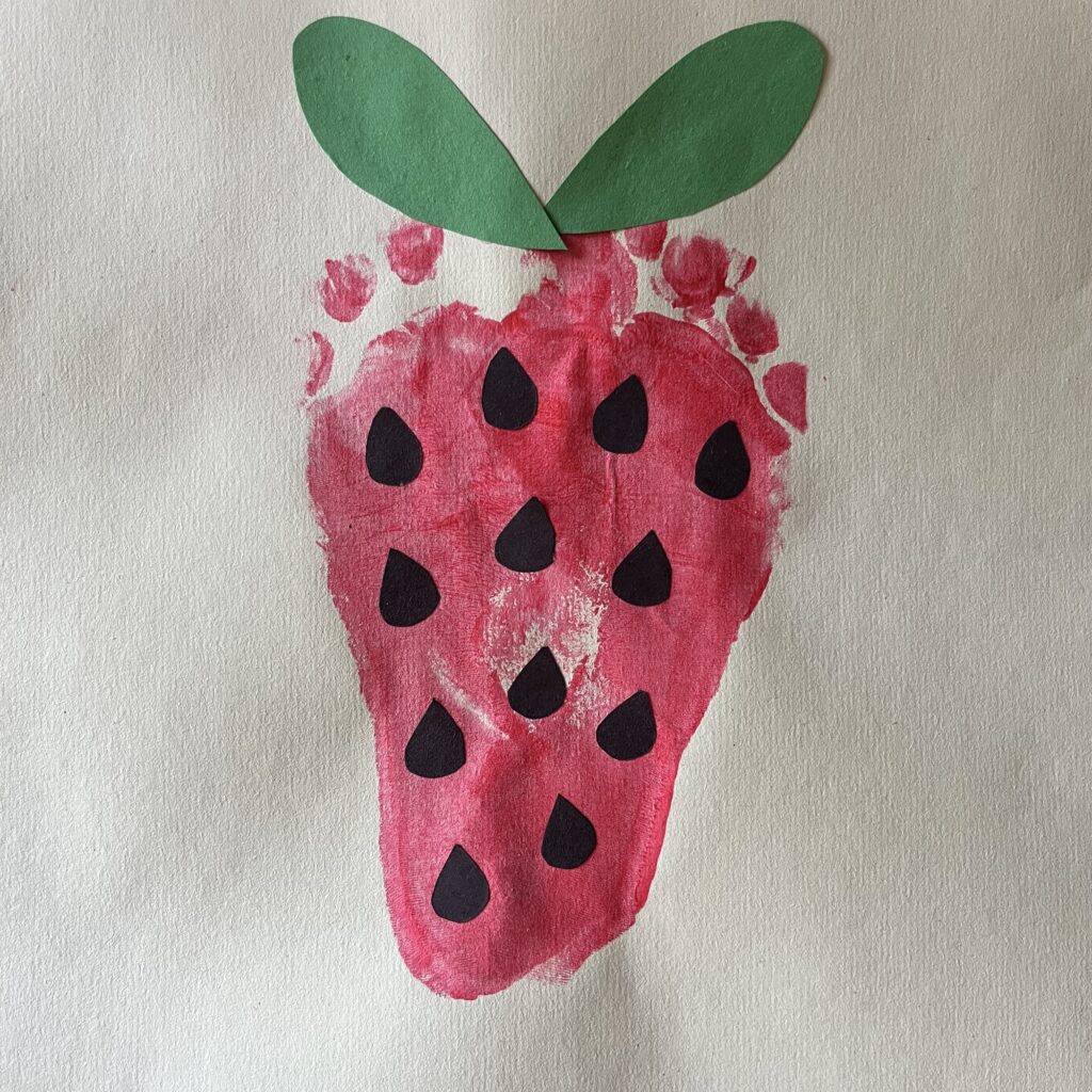 footprint strawberry craft