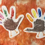 Thanksgiving handprint turkeys
