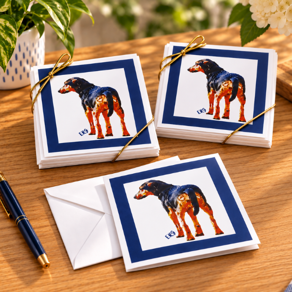 Note Card Bonus Set with dog artwork