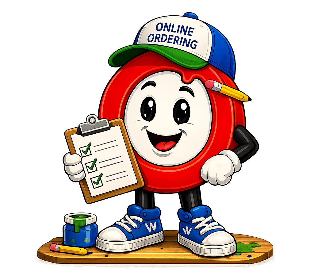 Red O with Checklist