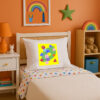 Pillowcase with child's artwork