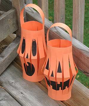 homemade oumpkin lanterns