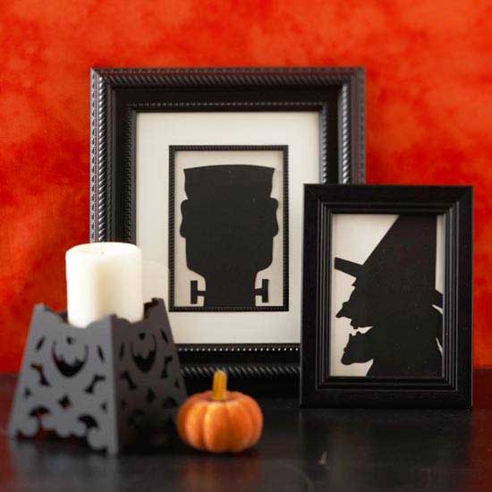 spooky siloettes arts and crafts