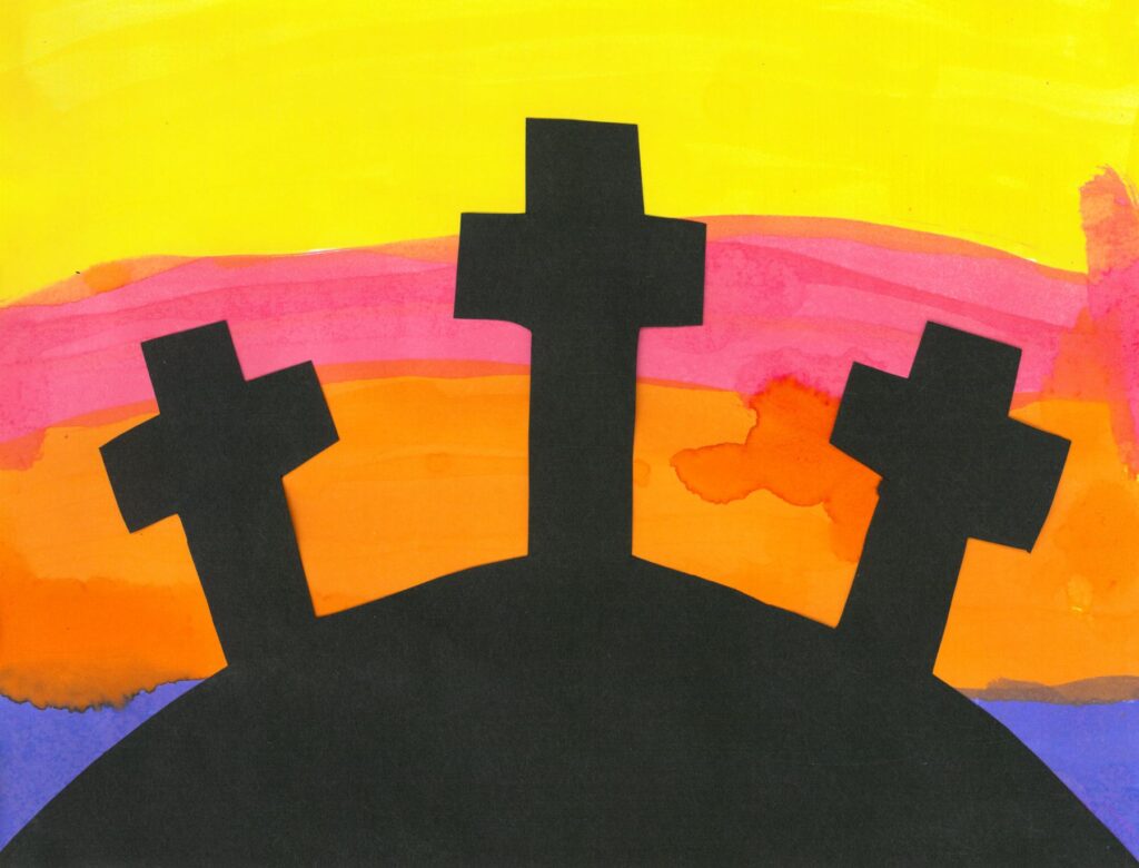 Sunset Silhouette Collage artwork