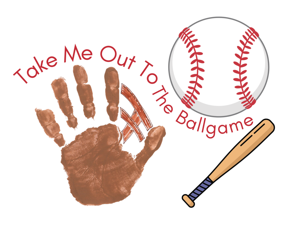 Sample handprint template for baseball