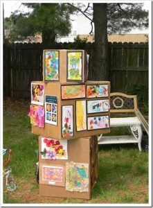 homemade art display boards